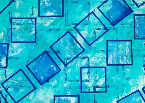 Blue of Squares Texture Stock Photos