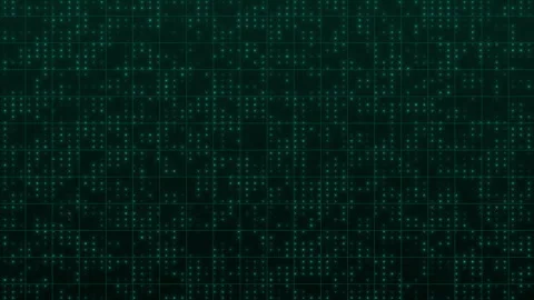 Blue Squares With White Markers Over Grid Video Animation Background Stock Footage 342706641