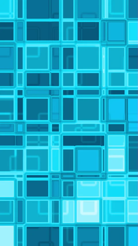 Blue squares with white outlines. pattern. abstract. Video stock 289054981