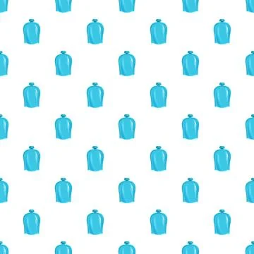 Blue squeeze pouches repeated seamless pattern Stock Illustration