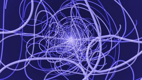 Blue Squiggle Line Zoom Stock Footage 100706904