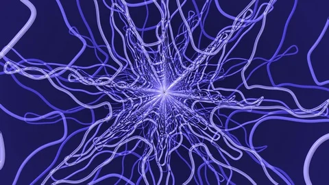 Blue Squiggle Star Zoom Stock Footage 100907962