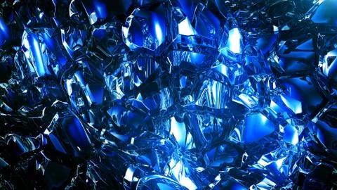 Blue сrystal. Ice background Illustrazione stock