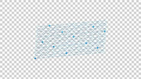 Blue Stacked Data Planes Isolated on Transparent Background Stock Illustration