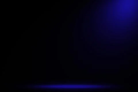 Blue Stage 3D Rendered Empty Room space with Spot Light Stock Illustration