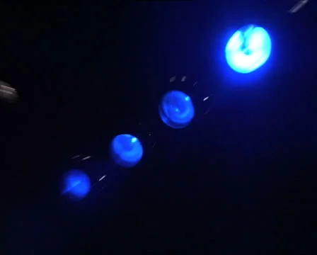 Blue stage lights quick zoom in and out 動画素材 22724803
