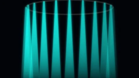 Blue Stage Spotlight Rays Overlay Background Abstract Visual Stock Footage 341844611