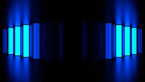 Blue Stair Strobe Lights Background VJ Loop in 4K Stock Footage 334329378