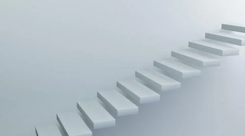 Blue staircase Illustrazione stock