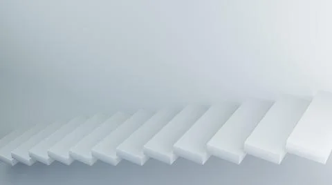 Blue staircase Illustrazione stock