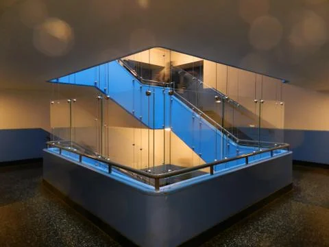 The Blue Staircase Stock Photos