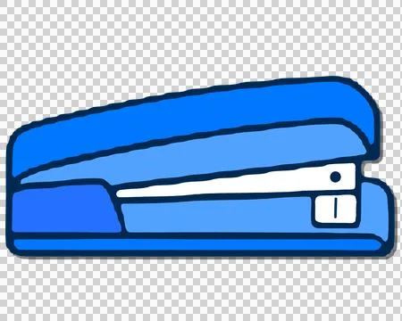 Blue stapler 库存插图