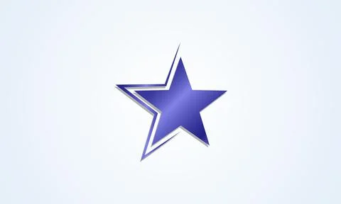 Blue star abstracat background Stockillustratie