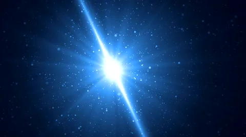 Blue star animation. Video stock 52097807