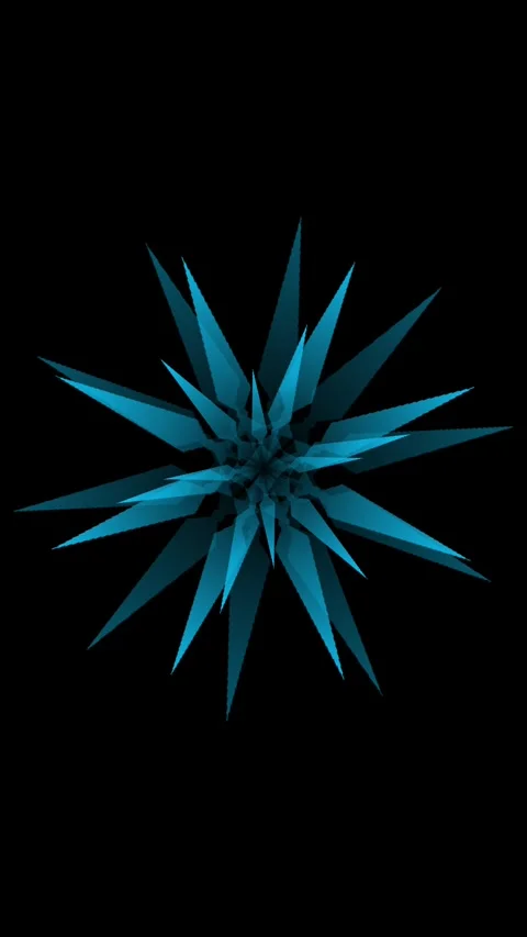 Blue star animation Stock Footage 324943372