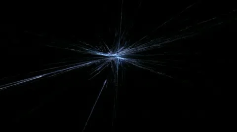 Blue star on black Stock Footage