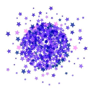 Blue Star Burst Isolated Stock Illustration