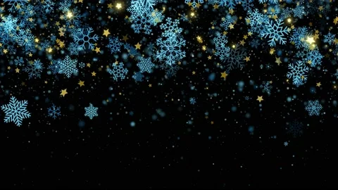 Blue star christmas frame background light Stock Footage 204014439