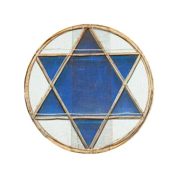 Blue star of David Stock Photos