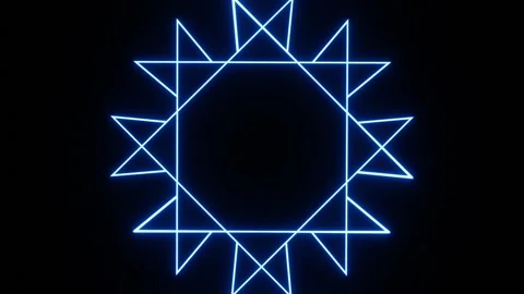 Blue Star Daze Prism - Animated Background - 4K Video 스톡 동영상 276773223