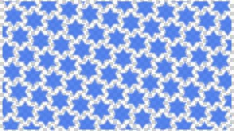 Blue Star Decorative Geometric Pattern Design Illustrazione stock