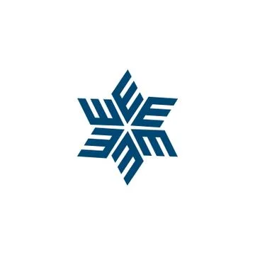 Blue star e letter logo template Illustration Design. EPS 10. Stock Illustration