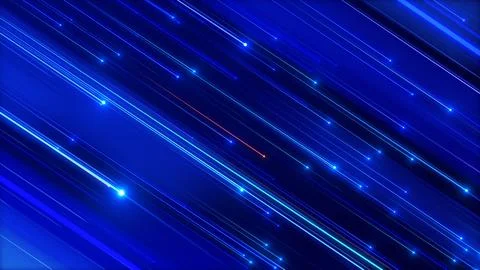 Blue star falling lights elegance abstract background Stock Illustration