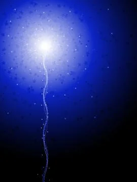 Blue star fireworks Stock Illustration