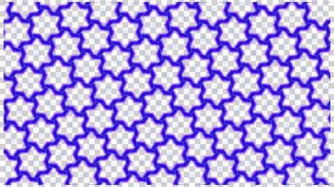 Blue Star Geometric Seamless Pattern Design Stock Illustration