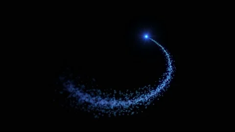 Blue star light ellipse frame animated background Stock Footage 229107889