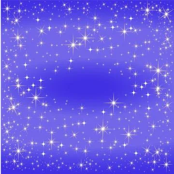 Blue star map, the Milky Way Illustrazione stock