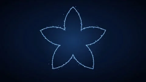 Blue Star Particles Magic Background Loop Stock Footage 342629869