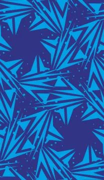 Blue Star Shape Pattern Stock Illustration