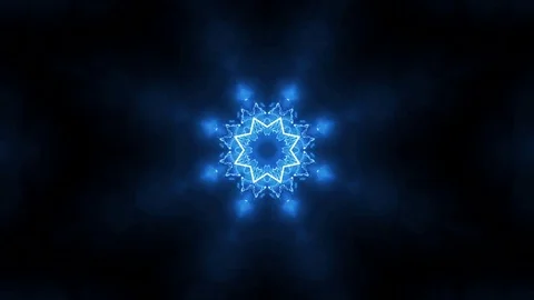 Blue star shaped Abstract Background Stock Footage 72317194