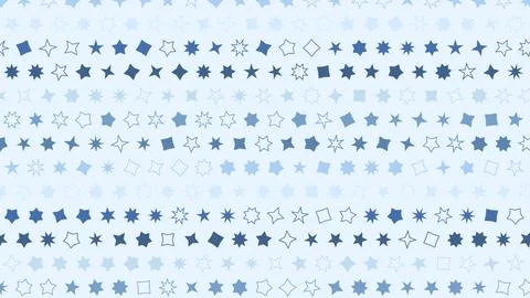 Blue Star Shapes Seamless Pattern Background 스톡 일러스트