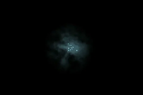 Blue Star Shining with Particles 1 스톡 동영상 23027697