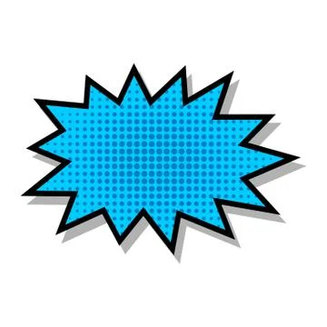 Blue Star Speech Bubble Illustration Illustration Design. EPS 10. Stock Illustration