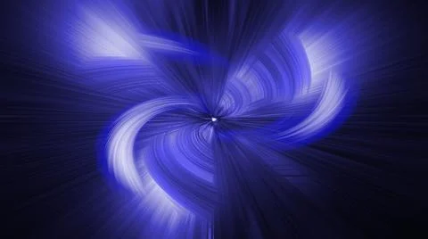 Blue star splash in space background Stock Illustration