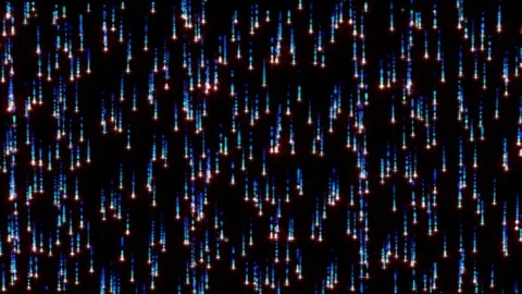 Blue star trails Stock Footage 79805549