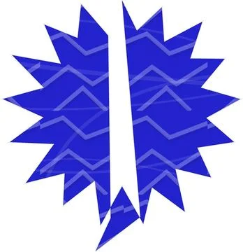 Blue starburst explosion graphic design 스톡 일러스트