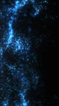 Blue stardust glowing in deep space during the dark night time sky イラスト素材