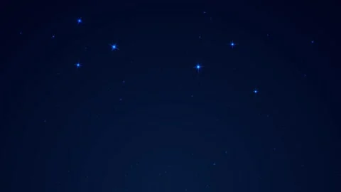 Blue starry night sky motion background. 4K minimalist deep space animation.. Video stock 327016435