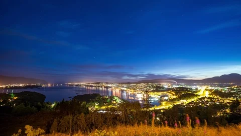 Blue starry sky Stock Footage 87792702