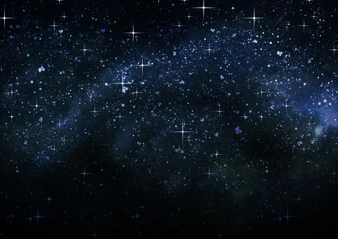 Blue starry space Иллюстрация