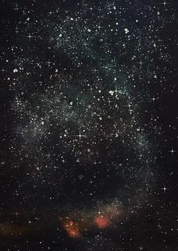 Blue starry space Stock Illustration