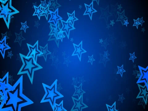 Blue stars animation background Stock Footage 69815832