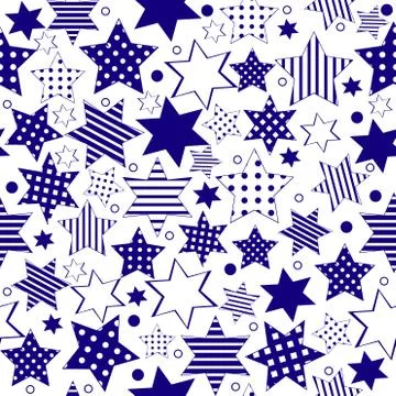 Blue stars background Stock Illustration