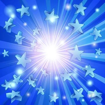 Blue Stars Background Illustrazione stock