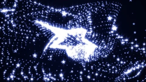 Blue stars background. Seamless loop Stock Footage 107703515