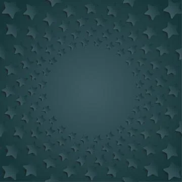 Blue stars in a circle with shadow. Eps 10. Stock Illustration